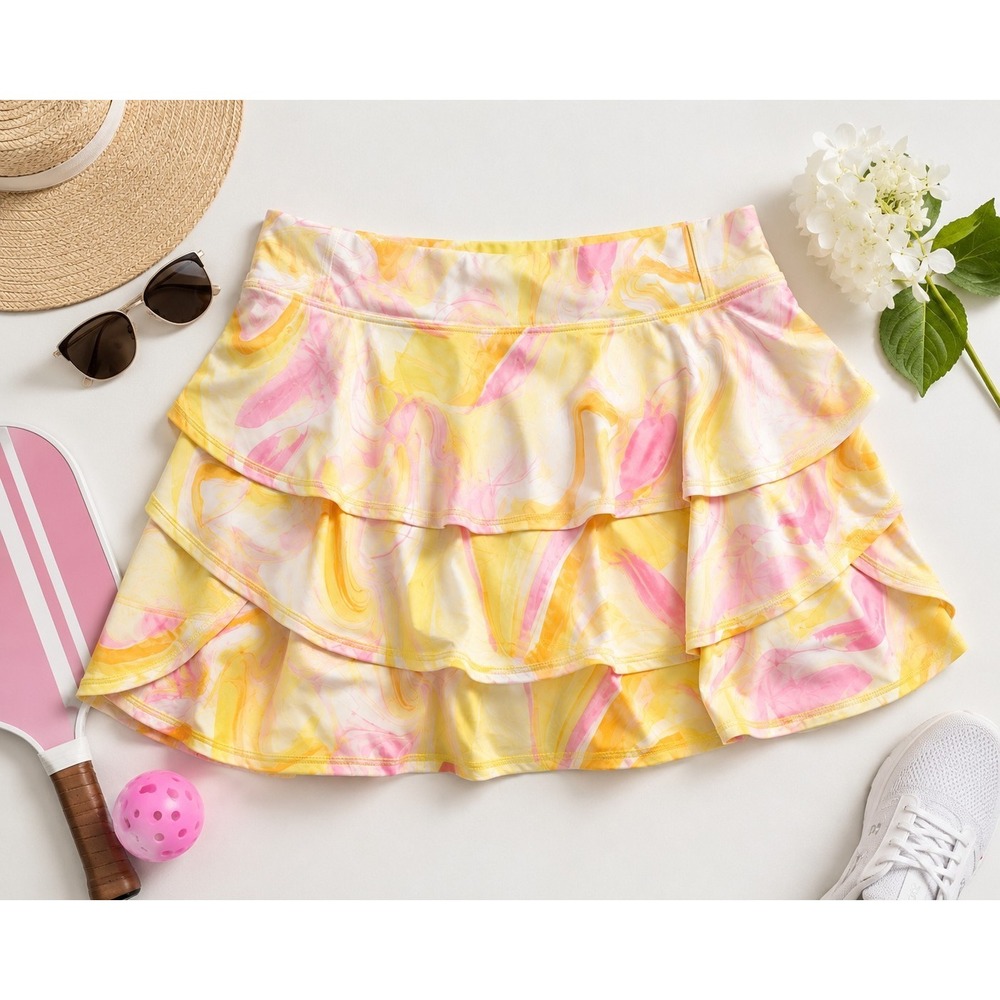 Ideology Plus Size 2X Ruffle Skort Tennis Pickleball Golf Active Athleisure